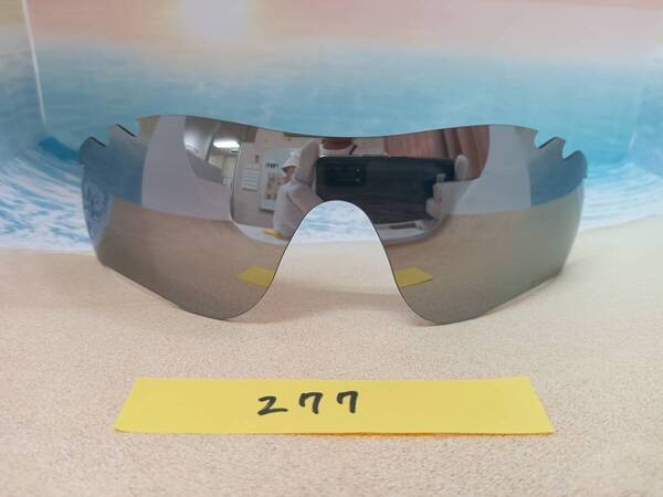 即発送 kaomg277 銀 ミラー 刻印 偏光レンズ レーダーロック オークリー サングラス レイダーロックパス radarlockpath radar lockpath
