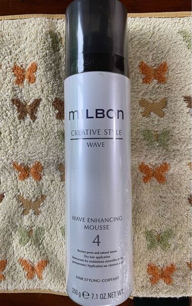 送料込み・ヘアスタイリング ムース・ミルボン・milbon・ウェーブエンハンシング ムース 4・200g・1本・新品未使用品