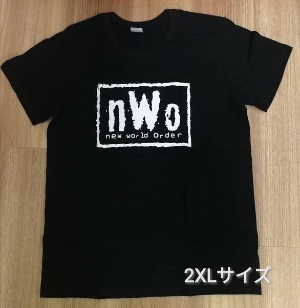 【新品】2XLサイズ nWo プロレスTシャツ ブラック 新日本プロレス 蝶野正洋 武藤敬司 天山広吉 ヒロ斉藤 狼軍団 wcw wwe