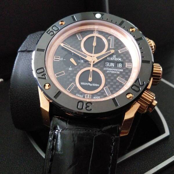 EDOX■クロノオフショア1■自動巻き■定価495000円■国内正規店購入品■