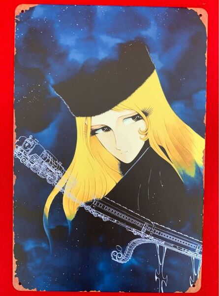 ◆銀河鉄道999 メーテル◆アートポスター◆金属製◆30X20cm