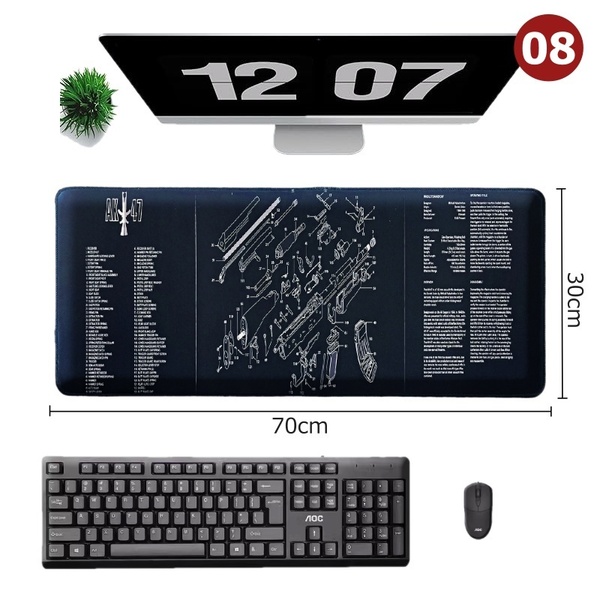 マウスパッド ゲーミング 大型マウスパッド マウスパッド大型 大判マウスパッド マウスパッド大判 キーボード マット AK47マウスパッド08