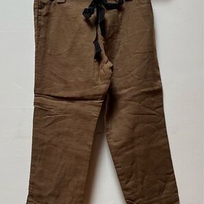 新品 こどもビームス ガーゼイージーパンツ キッズ ブラウン 日本製 100