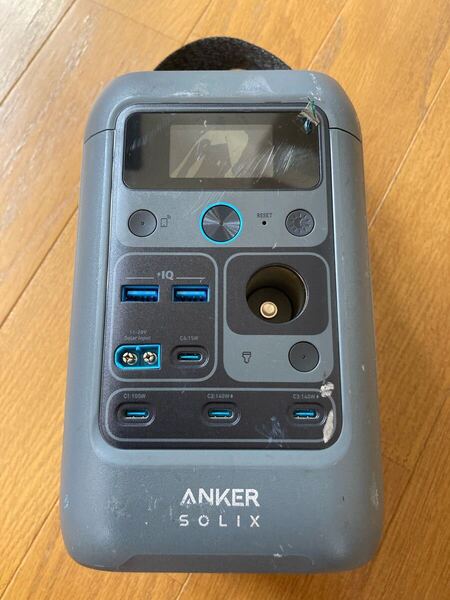 Anker SOLIX C300 DC Portable Power Station ポータブル電源 通電 動作 充電 確認済み 本体のみ モニター割れ ジャンク