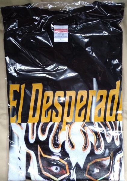 新日本プロレス/エル・デスペラード POP UP STORE 限定Tシャツ Lサイズ 新品・未開封