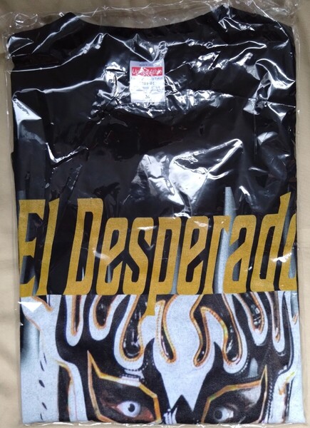 新日本プロレス/エル・デスペラード POP UP STORE 限定Tシャツ Mサイズ 新品・未開封