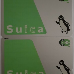 無記名 Suicaカード スイカ デポジット500円+チャージ残高0円 スイカカード×2枚 JRほか 交通系ICカード