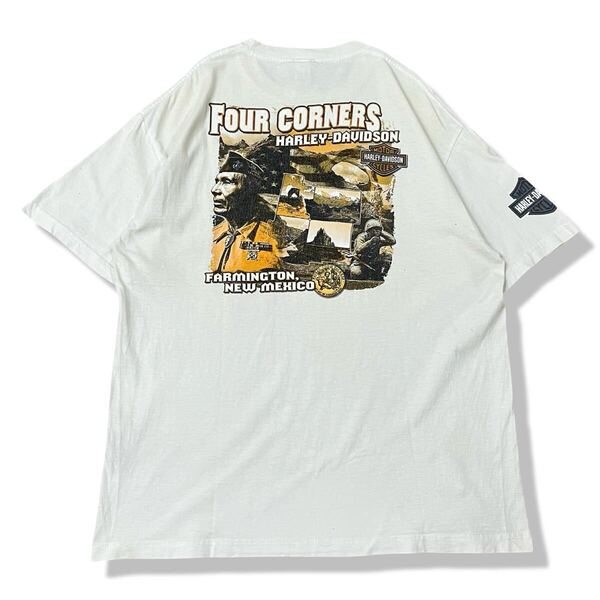2016 メキシコ製 ハーレーダビッドソン 両面プリント 半袖Tシャツ XL 定番エンブレム モーターサイクル バイクTシャツ 古着