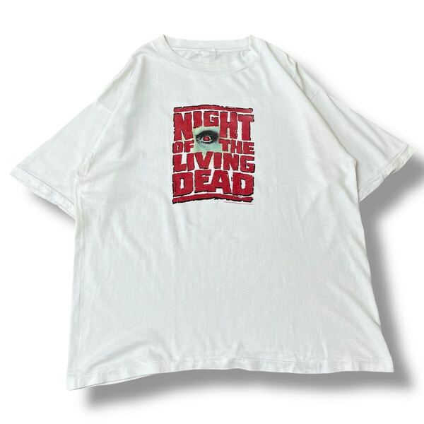 【90s】Night of the Living Dead ホラー映画 ムービー Tシャツ 実寸M プロモーション 半袖 シングルステッチ ビンテージTシャツ 古着