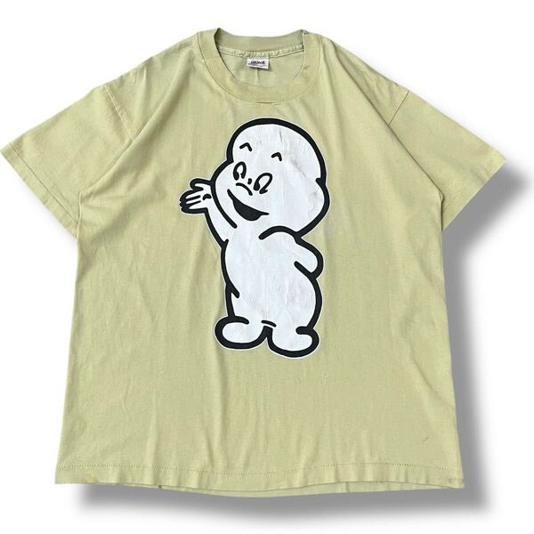 【90s】USA製 CASPER キャスパー 映画 キャラクターTシャツ L anvil アンビル 半袖 シングルステッチ ビンテージTシャツ 古着
