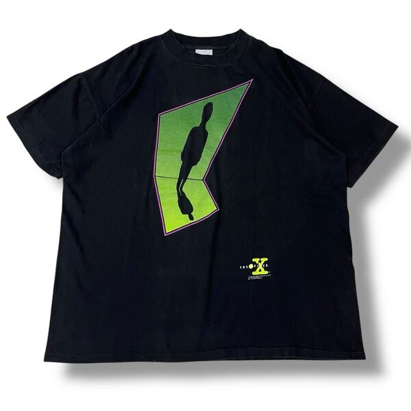 【90s】USA製 The X-Files(エックスファイル) 海外ドラマ 公式 プロモーションTシャツ XL 半袖 シングルステッチ ビンテージTシャツ 古着
