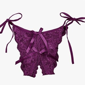 パンティ オープンクロッチ Tバック 過激 ショーツ レース下着 セクシーランジェリー 穴あき 10-7