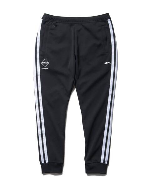 2025ss F.C.Real Bristol TRAINING TRACK RIBBED PANTS / Black size L / FCRB トラックパンツ トレーニングパンツ ジャージパンツ