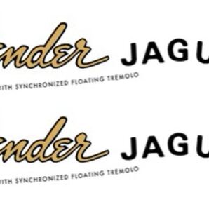 Fender フェンダー JAGUAR ジャガー用 ゴールド版 デカールロゴ シール トランジションロゴ 補修用 在庫残りわずか 早い者勝ち!