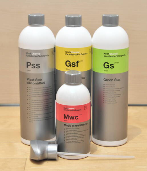KochChemie Gsf Gs Pss Mwcコッホケミージェントル スノーフォームグリーンスタープラストスターシリコンフリーマジックホイールクリーナー