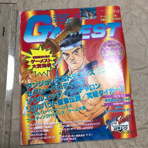 ゲーム雑誌 x. GAMEST ゲーメスト 1996年1月30日・2月15日合併号 No.162 ダンジョンズ&ドラゴンズ セクシーパロディウス 鉄拳2