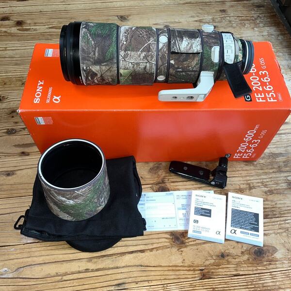 SONY SEL200600G FE 200-600mm F5.6-6.3 G OSS カメラレンズ 超望遠 ズーム Eマウント ソニー レンズカバー レンズフット付き