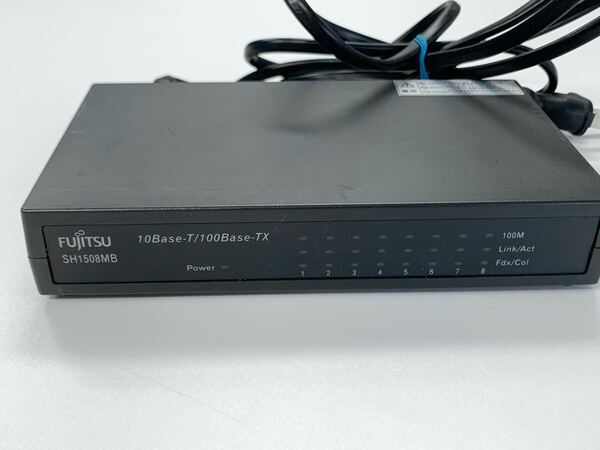 ☆送料無料【 FUJITSU 】SH1508MB スタンダードスイッチングハブ 通電確認済 10Base-T/100Base-TX 電源コード付 ★ 富士通 インターネット