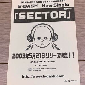 ◎送料無料【 B-DASH 】 SECTER フライヤー A5サイズ ★ 青春 トニオ 名作 ライブ ツアー 記念 mongol800 175r stance punks shakalabbits