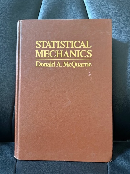 ■Statistical Mechanics■Donald A. McQuarrie 著■HarperCollinsPublishers■