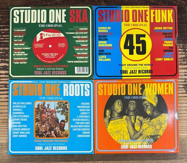スリップケース付 CD 4枚セット】SOUL JAZZ RECORDS■STUDIO ONE SKA ROOTS WOMEN FUNK■REGGAE DUB LOVERS ROCKSTEADY