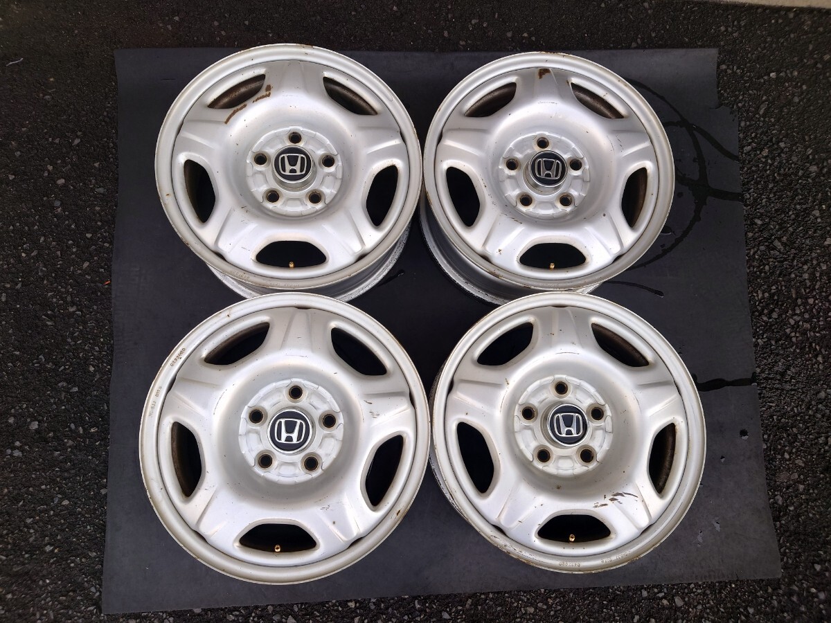 ① ホンダ 純正 CR-V RD1 初代 15インチ ホイール 単品 純正 ホイール 1本 CR-V RD6 RD7純正 ☆ 6J-15 PCD114.3 5