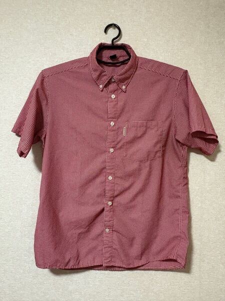 モンベル 薄手 半袖 WIC.ドライタッチ シャツ Men's メンズXL ウィックロン レッド