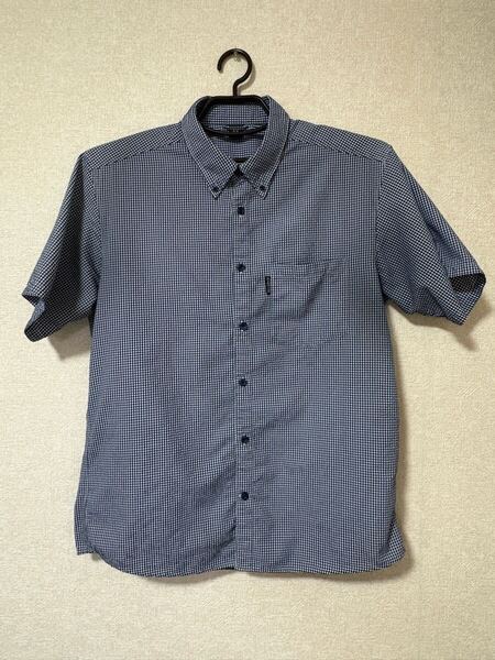 モンベル 薄手 半袖 WIC.ドライタッチ シャツ Men's メンズXL ウィックロン ネイビー