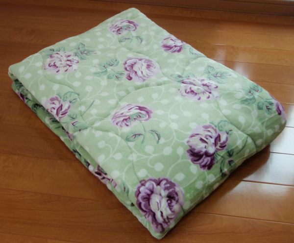 激安大処分！西川☆合繊肌掛け布団♪綿入り毛布♪サンダーソン☆かわいいバラ柄♪定価