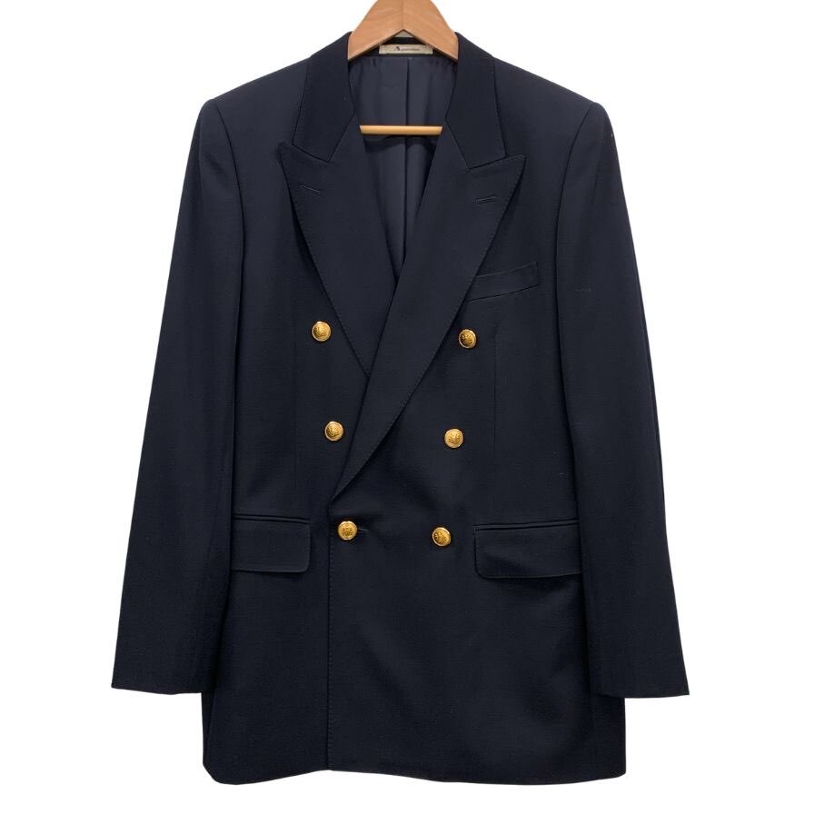 【美品】Aquascutum 紺ブレ 金ボタン ダブル セットアップスーツ Yahoo!オークション -「金ボタン」(アクアスキュータム) (あ)の