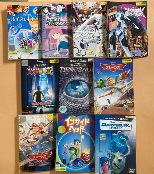 Disney ディズニー 作品 10巻セット 管理番号22769 DVD レンタル落ち アニメ インサイドヘッド モンスターズ・インク など