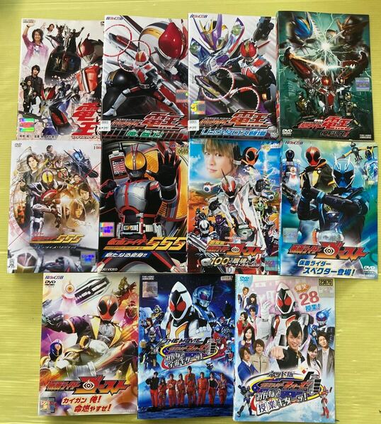 仮面ライダー シリーズ11巻 劇場版 など 管理番号32299 DVD レンタル落ち 電王 555 ゴースト など