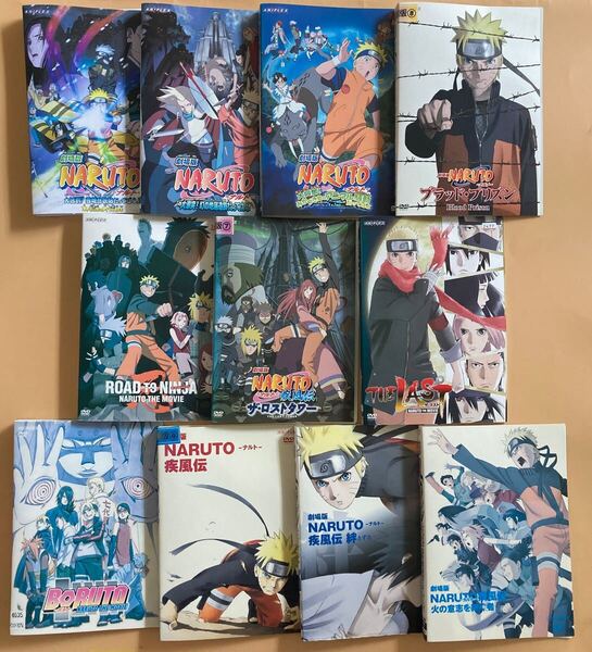 NARUTO ナルト 劇場版 シリーズ11巻セット 管理番号23031 DVD レンタル落ち アニメ ※一部表紙ジャケットカラーコピー