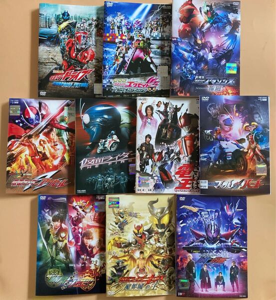 仮面ライダー シリーズ 10巻 劇場版・スペシャル など 管理番号22852 DVD レンタル落ち キバ 電王 など