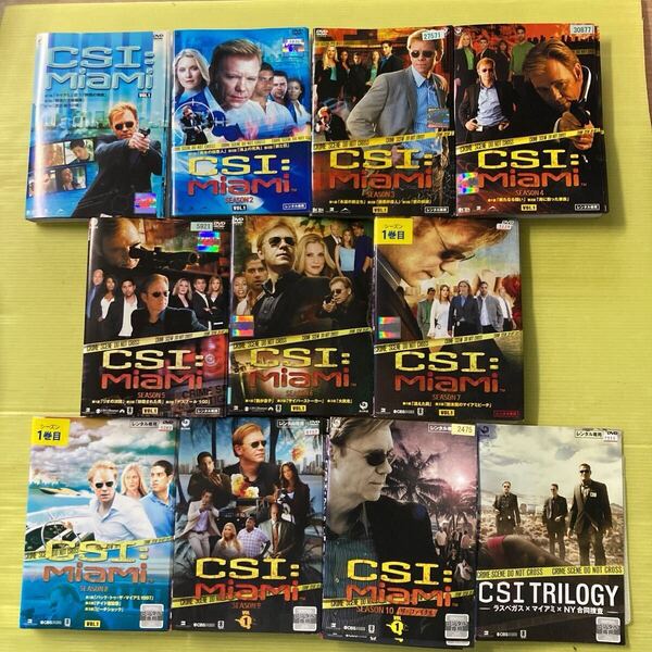 CSI:マイアミ シーズン1〜10(ファイナル) 80巻CSI TRILOGY 1巻 全81巻セット 管理番号35341 DVD レンタル落ち 全巻セット ※表紙一部なし