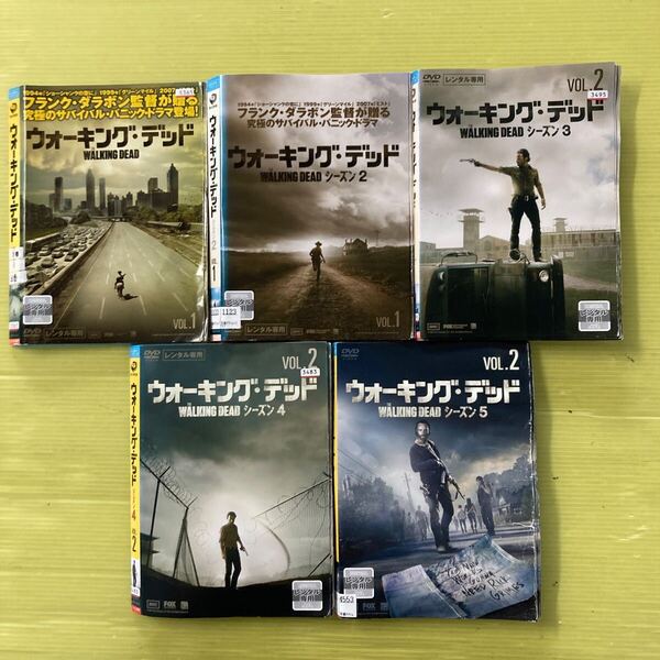 ウォーキング・デッド シーズン1・2・3・4・5 全33巻セット 管理番号35361 DVD レンタル落ち 海外ドラマ ホラー ※表紙一部なし