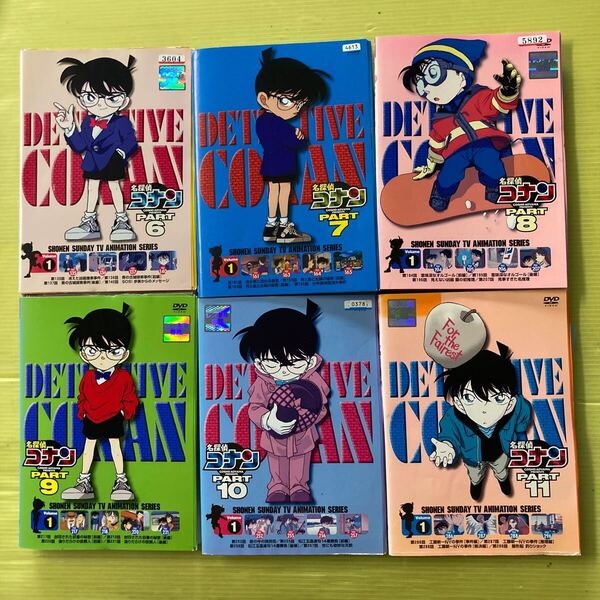 名探偵コナン PART6〜11 全49巻セット 管理番号35450 DVD レンタル落ち アニメ ※表紙破れあり