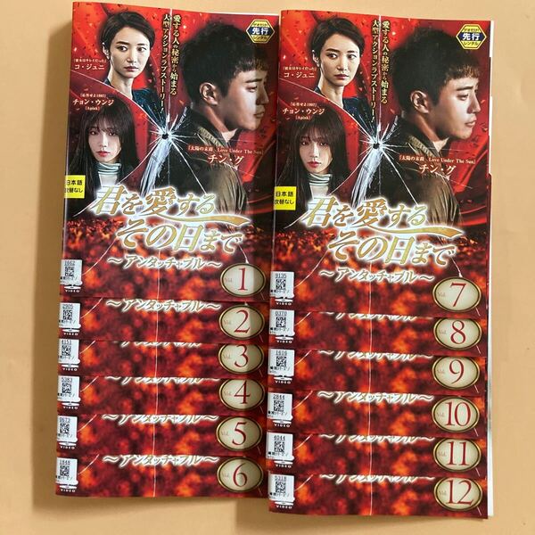 君を愛するその日まで〜アンタッチャブル〜 12巻全巻セット 管理番号22813 DVD レンタル落ち 韓国ドラマ チン・グ コ・ジュニ