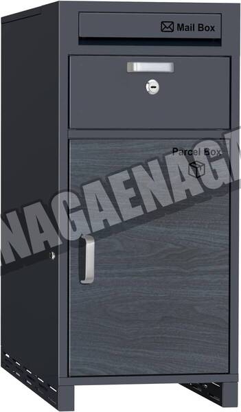 宅配ボックス グレー 140L 複数投函可能 宅配BOX 組み立て不要 防水 屋外 置き配 大容量 ポスト付き 郵便受け 簡単設置