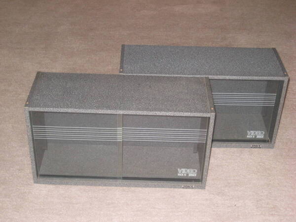 VHSビデオラック 15本収納用 2台 準中古品