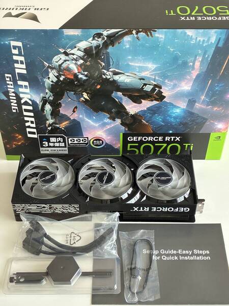玄人志向 NVIDIA GeForce RTX5070Ti GG-RTX5070Ti-E16GB/OC/TP 新品同様