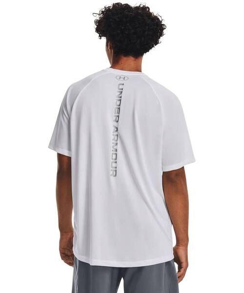 送料無料! 新品未使用 タグ付き UNDER ARMOUR アンダーアーマー UAテック ショートスリーブ Tシャツ Mサイズ バックロゴ リフレクティブ