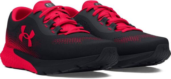送料無料! 新品未使用 UNDER ARMOUR アンダーアーマー ランニングシューズ UA Charged Rogue 4 メンズ ブラック レッド 28㎝ ローグ4