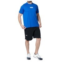 送料無料! 新品未使用 タグ付き UNDER ARMOUR アンダーアーマー UA テック ショートスリーブ Tシャツ 半袖 吸汗速乾 Mサイズ ブルー 野球