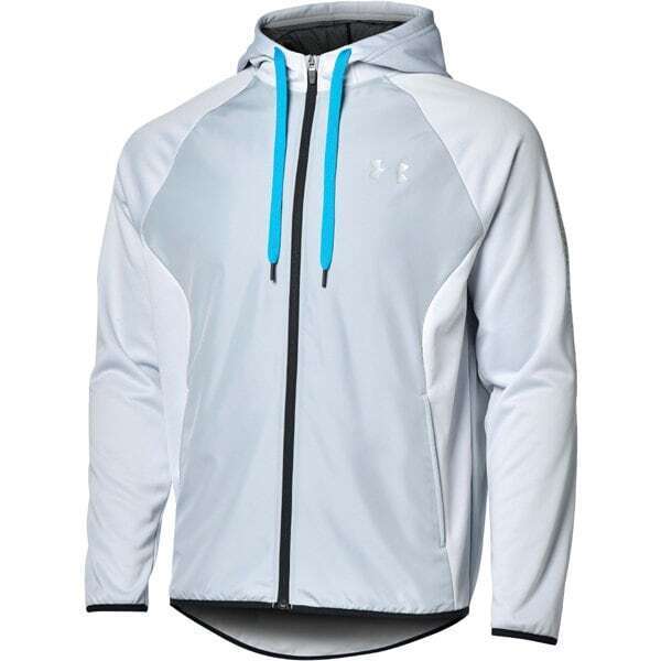 送料無料! 新品未使用 タグ付き UNDER ARMOUR アンダーアーマー UA アーマーフリース フルジップ フーディー Lサイズ ホワイト 撥水