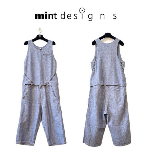 【mintdesigns】デニム調オールインワン【ミントデザインズ】つなぎ FRAPBOIS フラボワ アッシュペーフランス