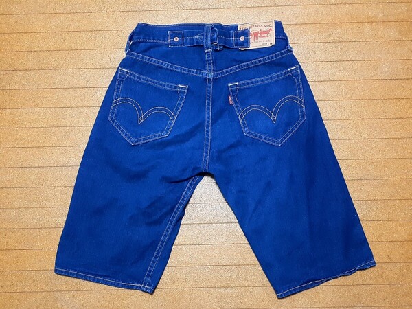 ★Levi's リーバイス934★ ☆ショート丈 デニムパンツ☆ ボタンフライ♪ ジーンズ インディゴ W32(実寸サイズ:約82cm) L14【送料無料♪】