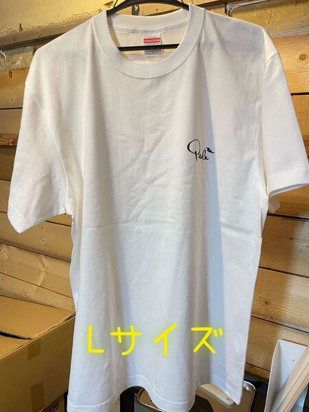ノリさん ペレサイン風Tシャツ Lサイズ 白色 ハワイ アロハ 木梨サイクル