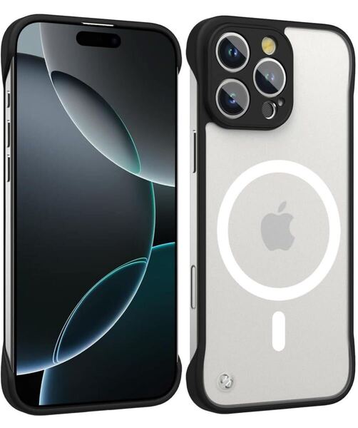 iphone16promax用 ケース フレームレス マグセーフ ケース frameless magsafe case 新型 薄型 軽量