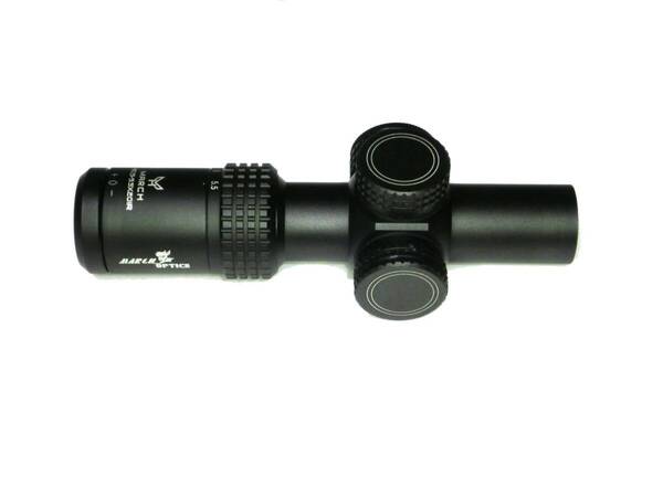 1.5-5.5x20ショートズームスコープ赤緑発光小型コンパクトスコープ新品レッドグリーン 発光 エアガン 電動ガン。